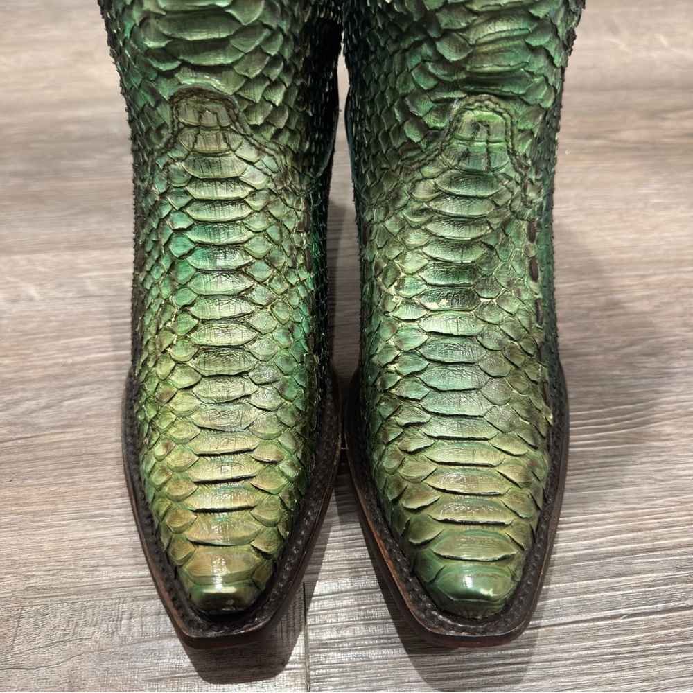 Corral Boots Python Snip Toe Woven Western Cowboy Boots A3661 - Picture 4 of 14